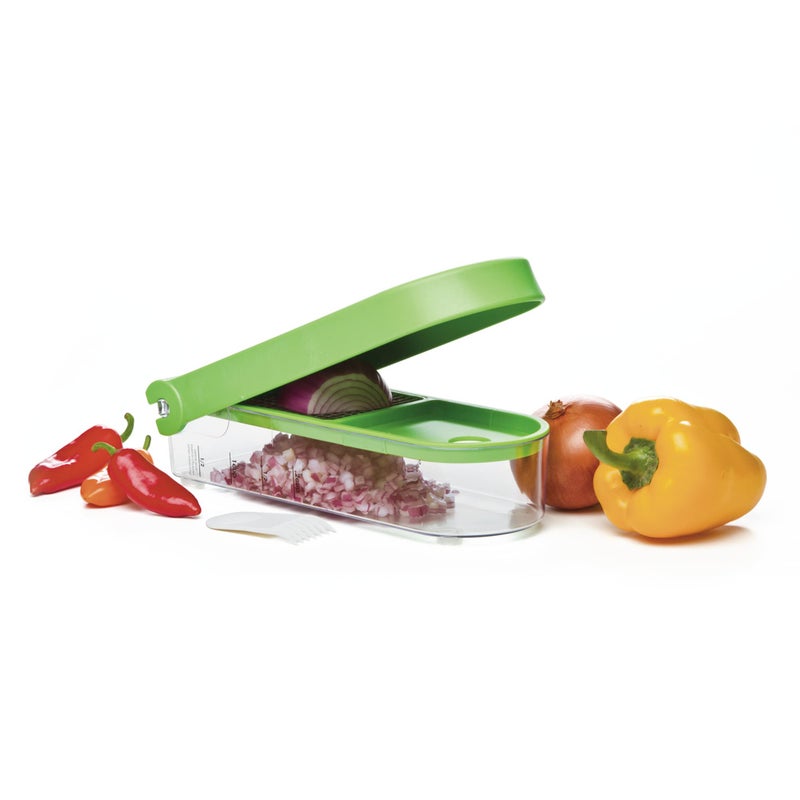 Prepsolutions PrepWorks Onion Chopper â€“ Green/White, Standard, for Quick and Easy Dicing and Chopping - Image 3